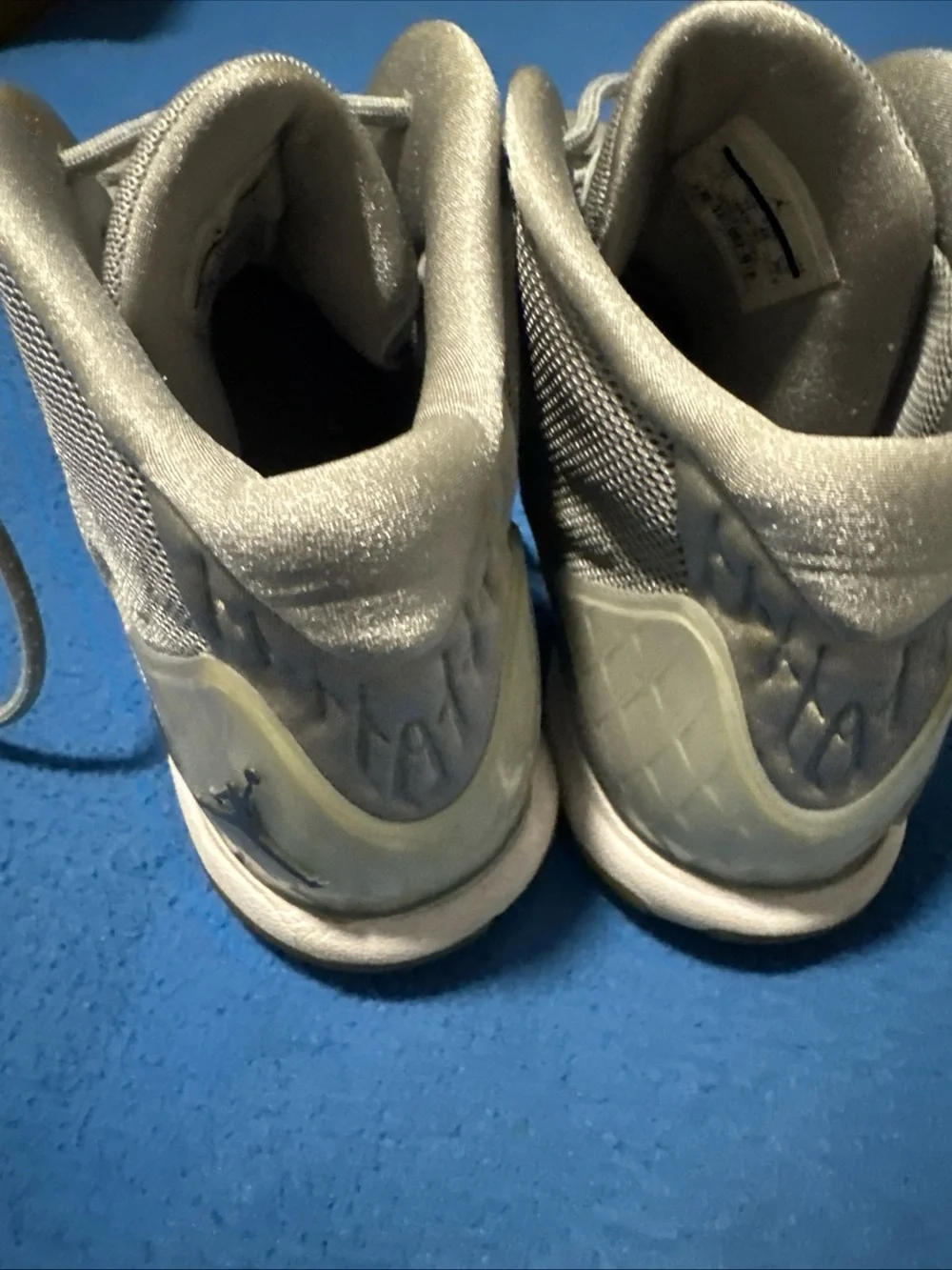 Jordan Super Fly 3 Men’s Gray Athletic Sneakers with Gold Outsole Size 12